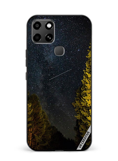 Protective Case Cover For Infinix Smart 6 Blending Lights Design Multicolour