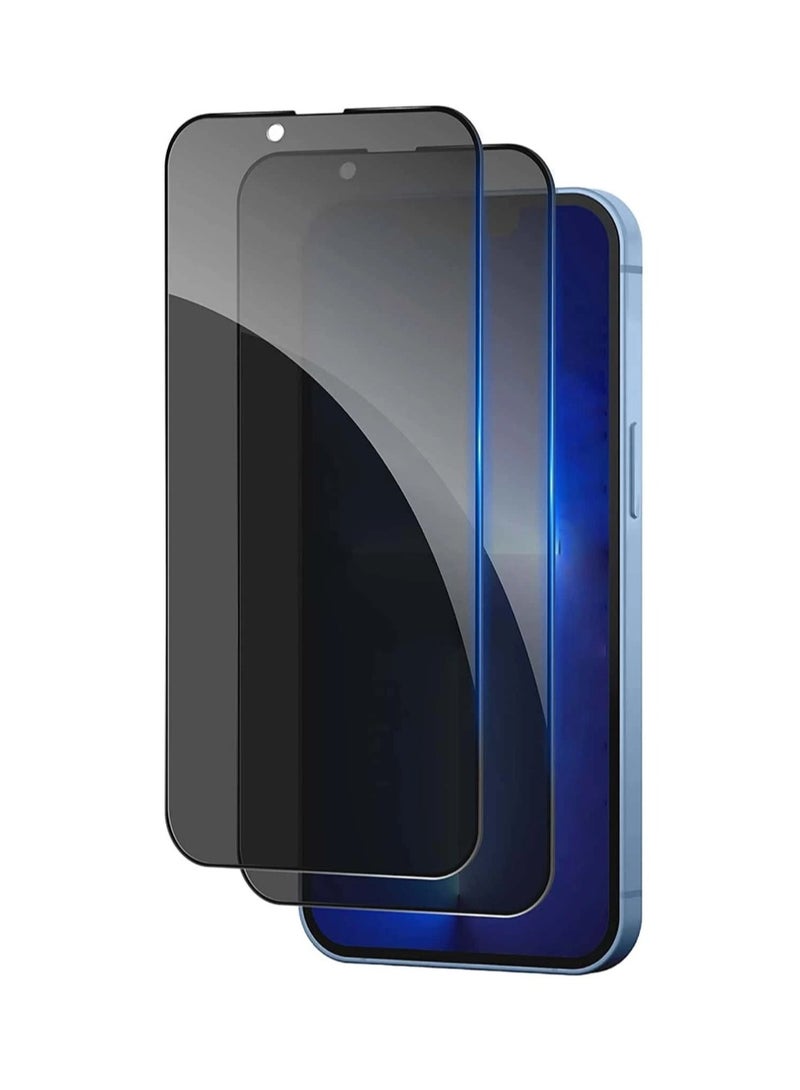 OMAKSS [2-Pack] Privacy Screen Protector for iPhone 14Pro (6.1inch),Edge to Edge Protection Full Cover Private Anti-Spy Case-Friendly Curved - Image 1