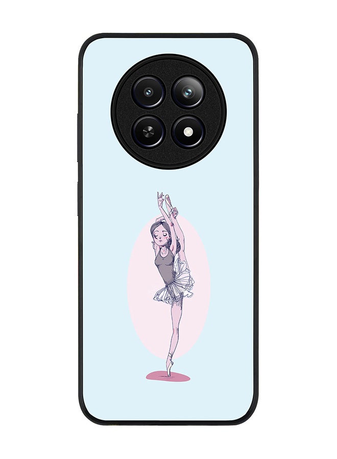Stylizedd Rugged Black edge case for Realme 12 / Realme 12x, Slim fit Soft Case Flexible Rubber Edges Anti Drop TPU Gel Thin Cover -  Flying Ballerina - Image 1