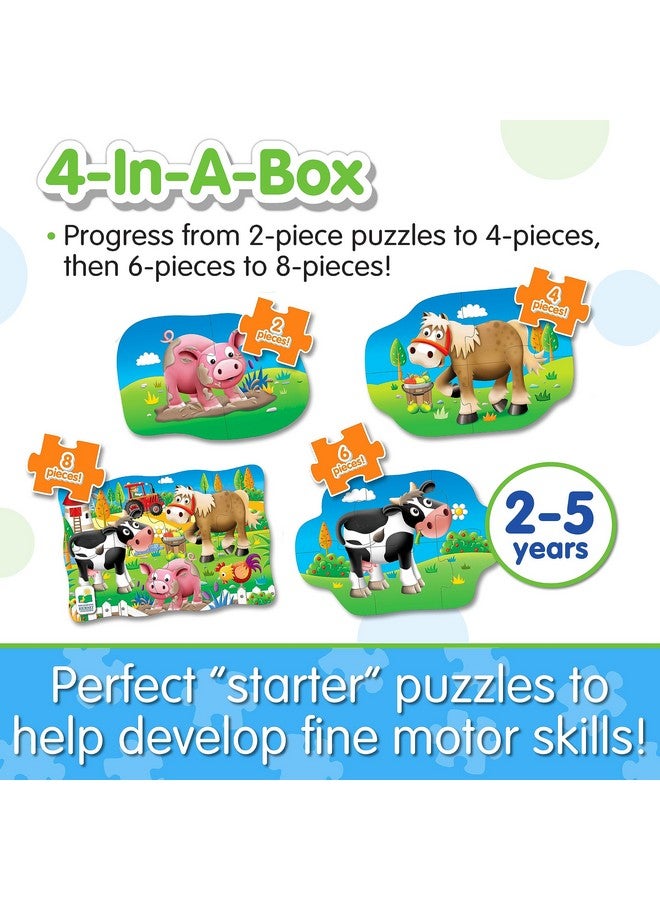 The Learning Journey: My First Puzzle Sets 4-In-A-Box Farm - Farm-Themed Puzzle Sets - Educational Toddler Toys & Activities for Children Ages 2-5 - Image 3