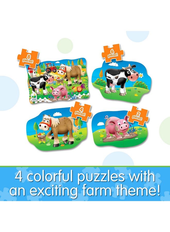 The Learning Journey: My First Puzzle Sets 4-In-A-Box Farm - Farm-Themed Puzzle Sets - Educational Toddler Toys & Activities for Children Ages 2-5 - Image 2