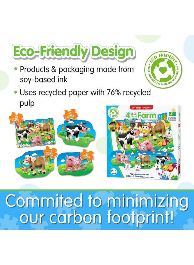 The Learning Journey: My First Puzzle Sets 4-In-A-Box Farm - Farm-Themed Puzzle Sets - Educational Toddler Toys & Activities for Children Ages 2-5 - Image 5