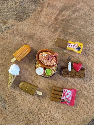 DT DECTONE Combo Pack of 7 Fridge Magnet Chocolate Ice Cream Miniature Food 3D Fridge Magnet Best Souvenir Gift 100% Made in India - Image 4