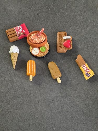 DT DECTONE Combo Pack of 7 Fridge Magnet Chocolate Ice Cream Miniature Food 3D Fridge Magnet Best Souvenir Gift 100% Made in India - Image 5