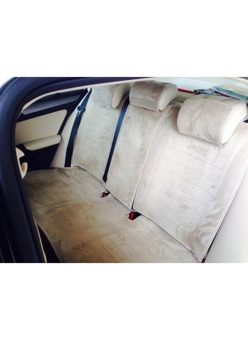 Kırcalı - Toyota Auris New Generation Seat Protector 2019-2021 Front-Rear Cover Cushion Beige - Image 1