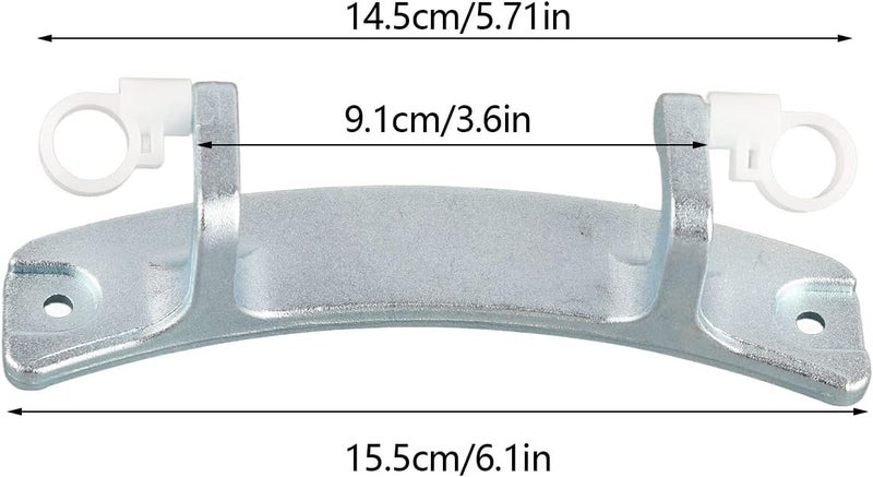 Sunisfa Roller Washing Parts, Washer Door Hinge Replacement Aluminum Alloy Material Easy Installation Universal Front Loading Washing Machines, Instructions with Noise Oil - Image 5