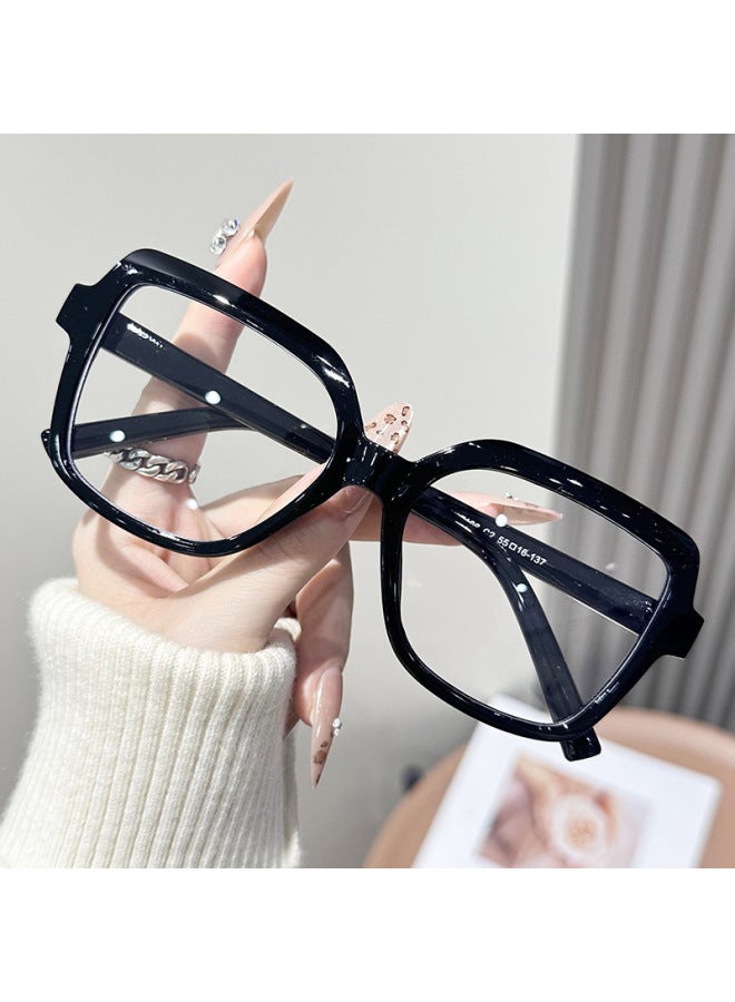 نيو نظارات New Box Color Contrast Hd Vision Fashion Color Change Anti Blue Light للنساء - نظارات Flat Light - Image 1