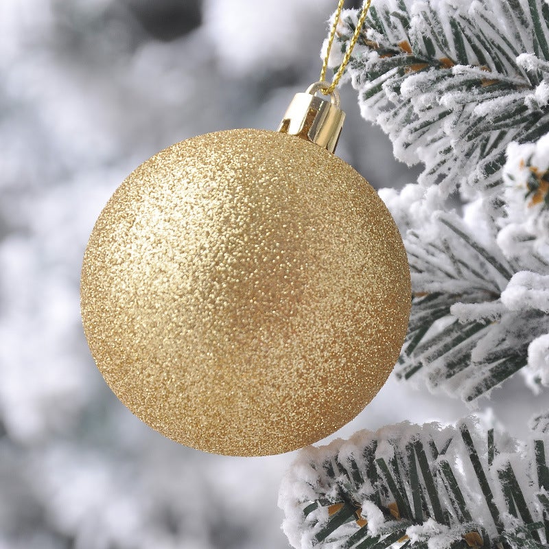 Y&D Christmas Ornaments Set,24 Pcs/Set Christmas ball Assorted Designs, Christmas Tree Balls Ornaments Hanging Decoration - Image 5