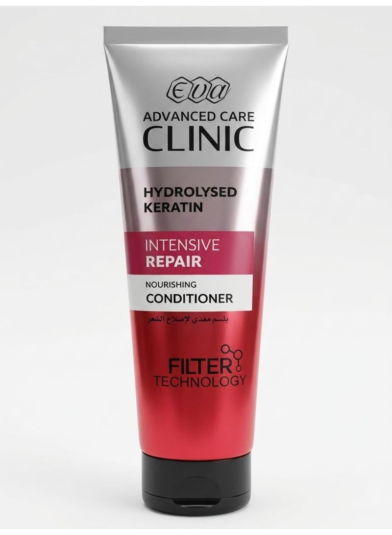 Eva Advanced Care Clinic Intensive Repair Nourishing Conditioner with Hydrolyzed Keratin, 230ml - Image 1