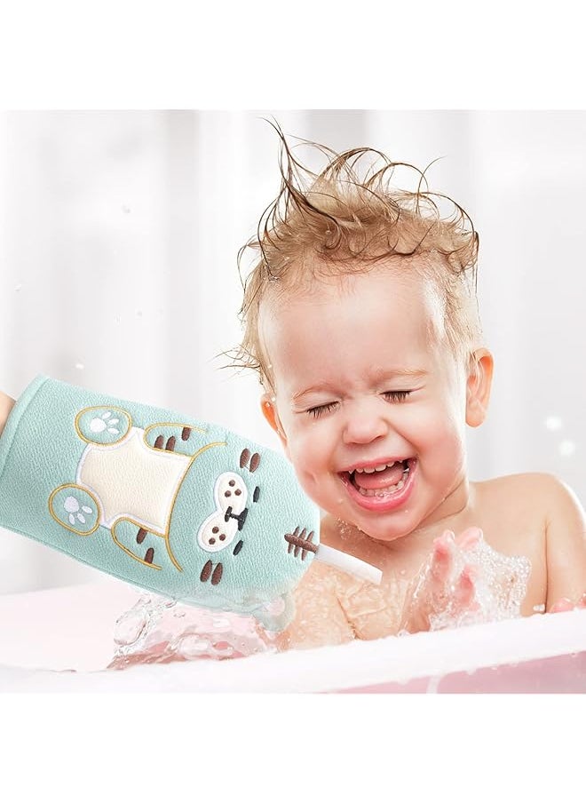 erorex Baby Bath Mitt Washcloths Gloves Kids Bath Sponge Cartoon Mitts Washcloths For Toddler Bath And  - Image 3