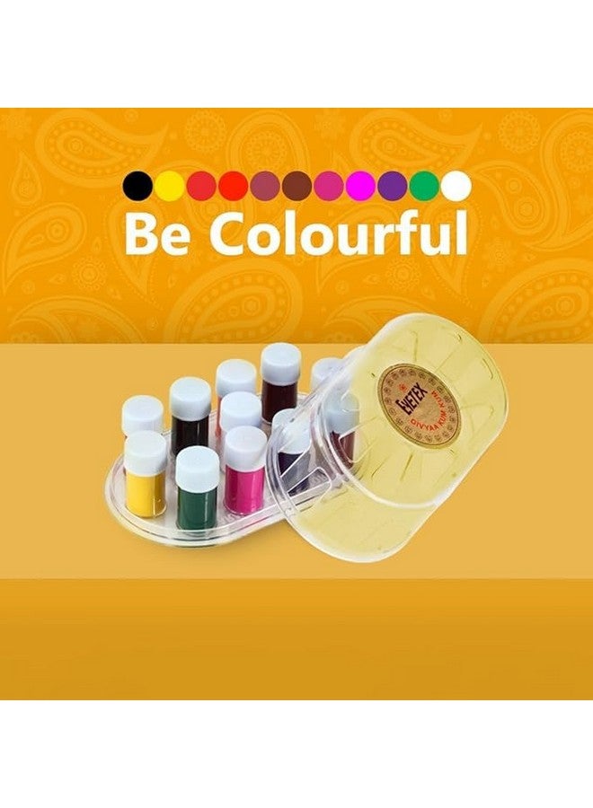 Liquid Kumkum Bindi: 11 Color 1.5gm Each - Eyetex Divyaa Kumkum