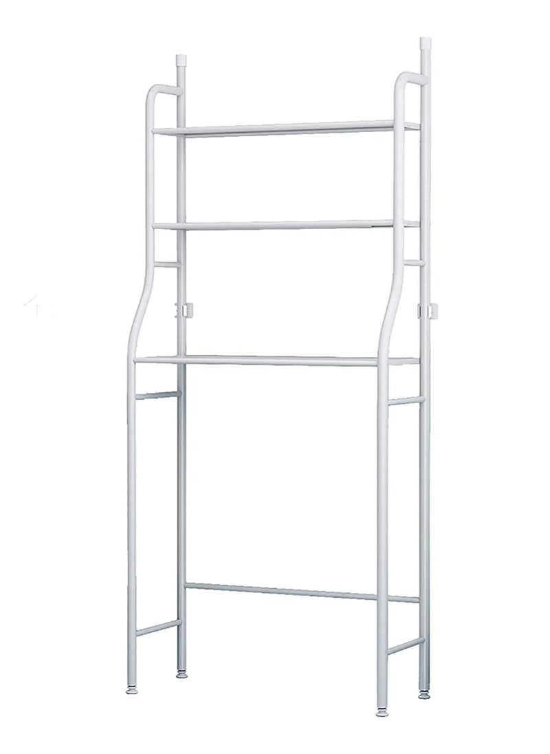 3 Tier Stainless Steel Toilet Cabinet Rack White