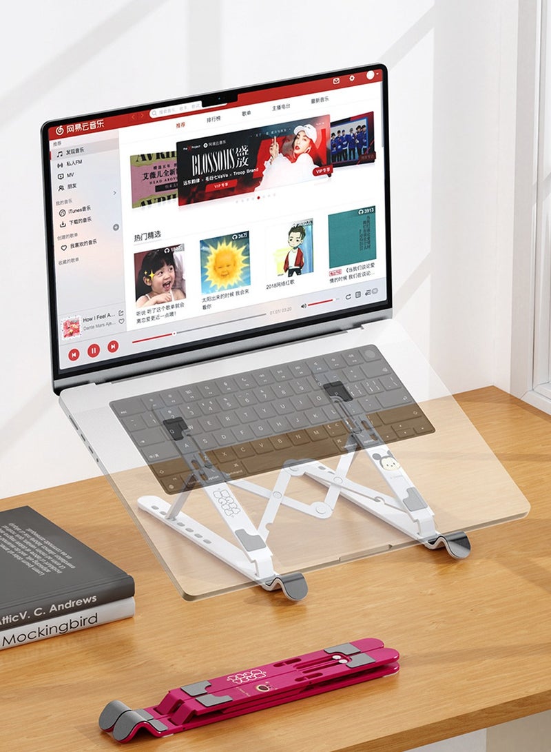 CaseNeo Mickey Laptop Stand,Heat Dissipation Base Bracket,Adjustable Computer Laptop Holder,Foldable and Portable Laptop Stand,Office Bracket,Compatible For Laptop Notebook Tablet Smartphone  - Image 5