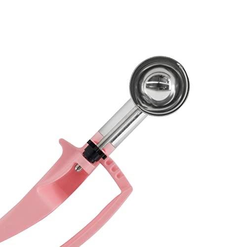 Zeroll 2060 Universal Standard Length EZ Disher Food Portion Control Scoop Designed for Right or Left Hand Use Dishwasher Safe NSF Approved, 1 7/16-Inch, Pink - Image 3