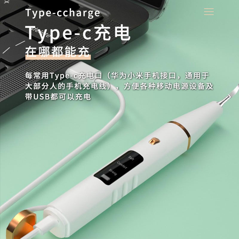 Electric Dental Scaler For Removing Tartar, Ultrasonic Tooth Cleaner, Oral Care With Lighting, Wireless Tooth Cleaner For Whitening - Image 4