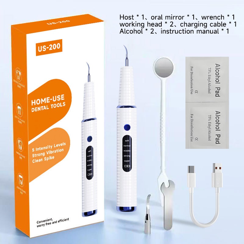 Electric Dental Scaler For Removing Tartar, Ultrasonic Tooth Cleaner, Oral Care With Lighting, Wireless Tooth Cleaner For Whitening - Image 1