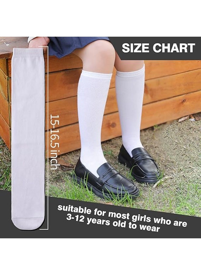 3-12 Years Old Girls Knee High Socks Kids Cute Funny Animal Pattern Long Boot Socks 6 Pairs - Image 2