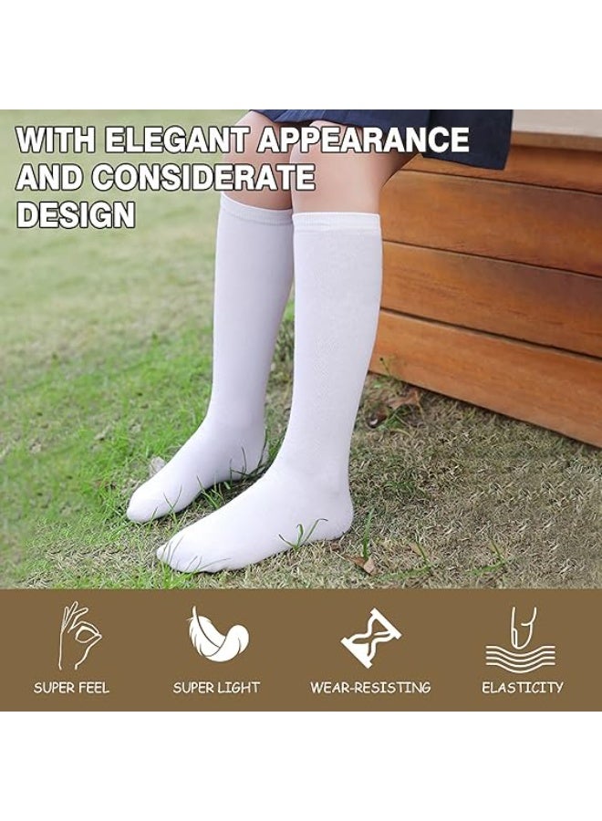 3-12 Years Old Girls Knee High Socks Kids Cute Funny Animal Pattern Long Boot Socks 6 Pairs - Image 4