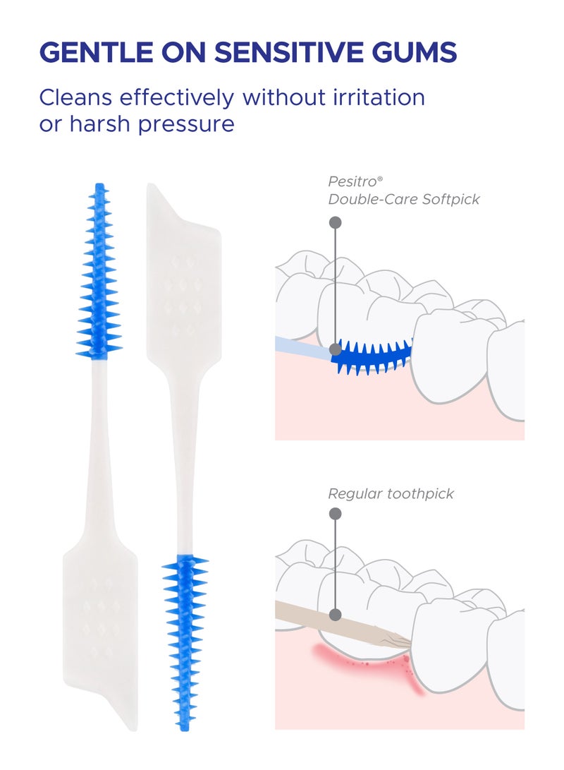 PESITRO Double-Care Toothpick | Interdental Brush | Dual-Ended Design with Soft Rubber Microbrush and Precision Pick | Ergonomic Non-Slip Handle | Latex-Free, Reusable (Large) - Image 5