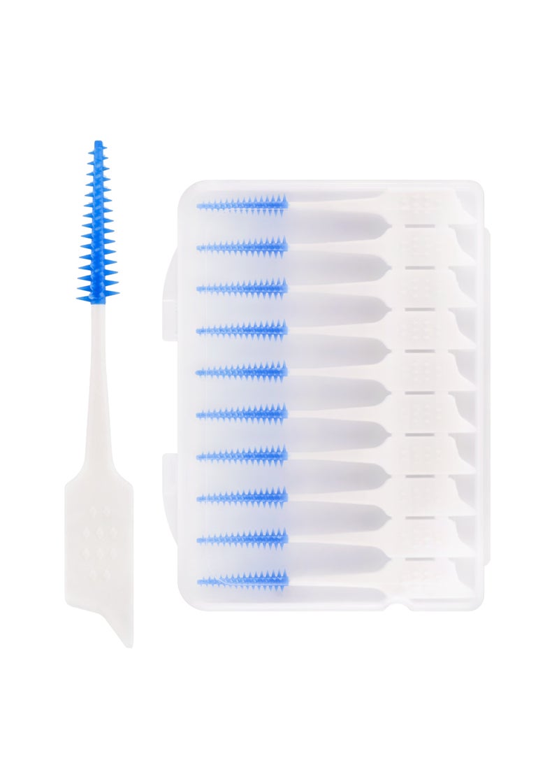 PESITRO Double-Care Toothpick | Interdental Brush | Dual-Ended Design with Soft Rubber Microbrush and Precision Pick | Ergonomic Non-Slip Handle | Latex-Free, Reusable (Large) - Image 1