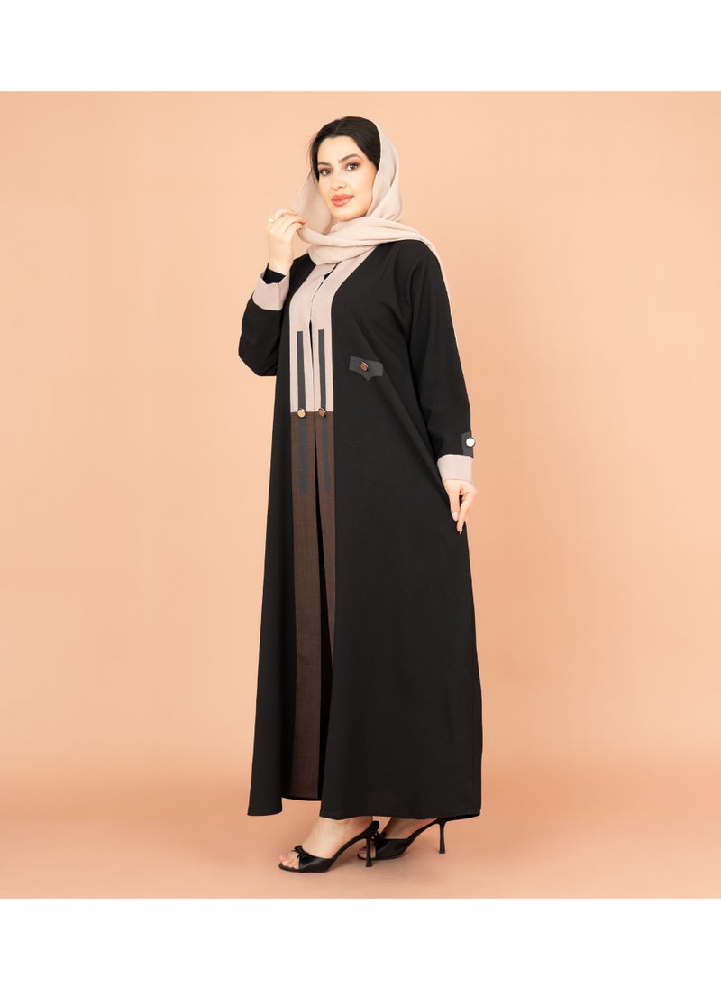 IKKXA Dual Tone Grace Abaya  - Image 3