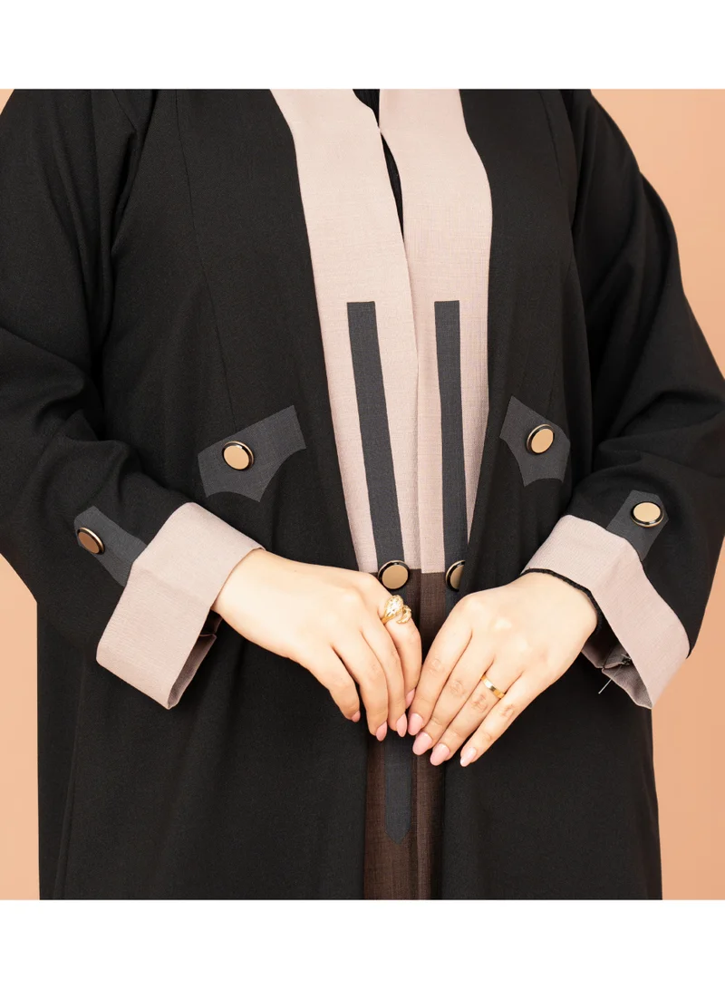 IKKXA Dual Tone Grace Abaya
