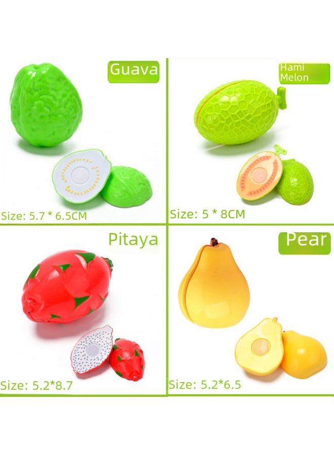 Fruit Cutting Toys Children Play House Cutting Fruit Toys Children's Cake Toys Suit-Color:Sweet Potato - Image 3