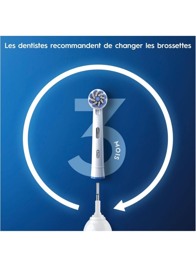Oral-B Sensitive Clean Replacement Brush Heads x 8 Original Refill for Electric Toothbrush, White, 200 Gram - Image 3