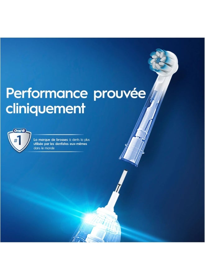 Oral-B Sensitive Clean Replacement Brush Heads x 8 Original Refill for Electric Toothbrush, White, 200 Gram - Image 4