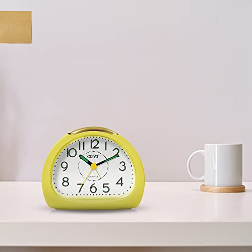 Ajanta Ajanta Orpat Time Piece Beep Alarm Analog Clock Small_140X114X74 Mm YellowPlastic  - Image 2