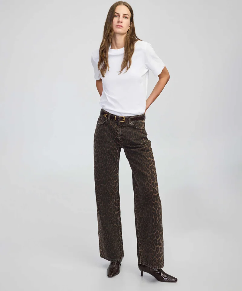 Ipekyol Animal Print Palazzo Jeans
