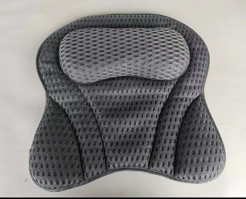Ready Stock Bathtub Pillow Cushion Headrest Cross-Border Supply Hotel Hot Spring Spa Massage White Bathtub Pillow(Grey, 42*44*7) - Image 1