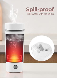 Generic Travel Electric Kettle, Small Portable Kettle with Non-stick Coating, Travel Tea Kettle Automatic Shut off, Portable Water Boiler, 350ml Travel Electric Kettle (White)  - Image 2
