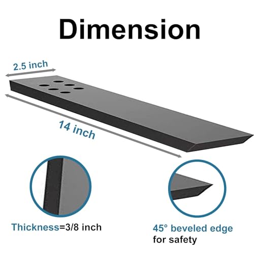 WINKER Countertop Support Bracket 4 Pack 14" Lx 2.5" W Hidden Black Knee Wall Support Countertop Bracket 3/8" Thick Heavy Duty for Quartz/Granite/Wood/Concret Countertops Screws Included - Image 2