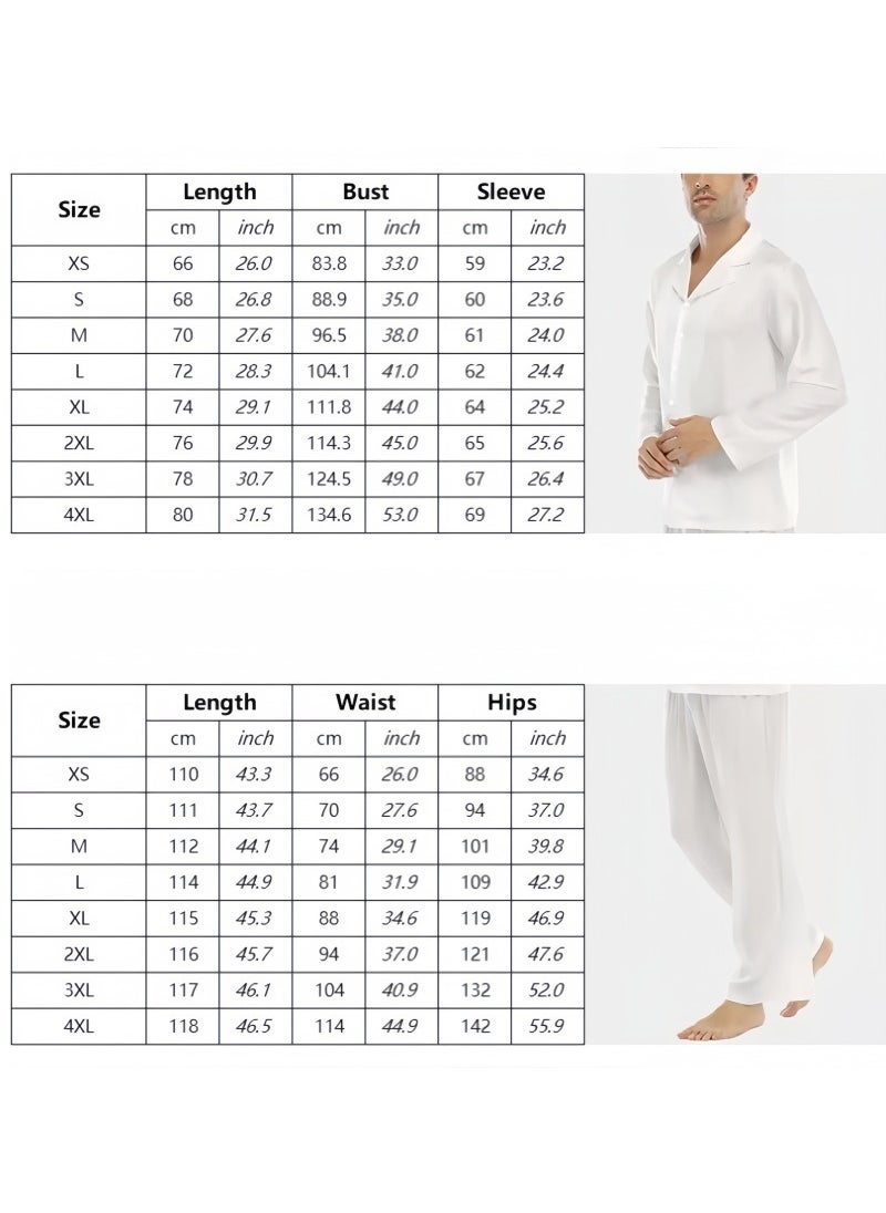 KUYING New One Piece Printed Pants Long Shirts Pajamas Set  - Image 2