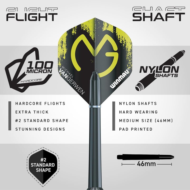 WINMAU MvG Steeltip Gift Set - 50 Piece Dart Set - Image 4
