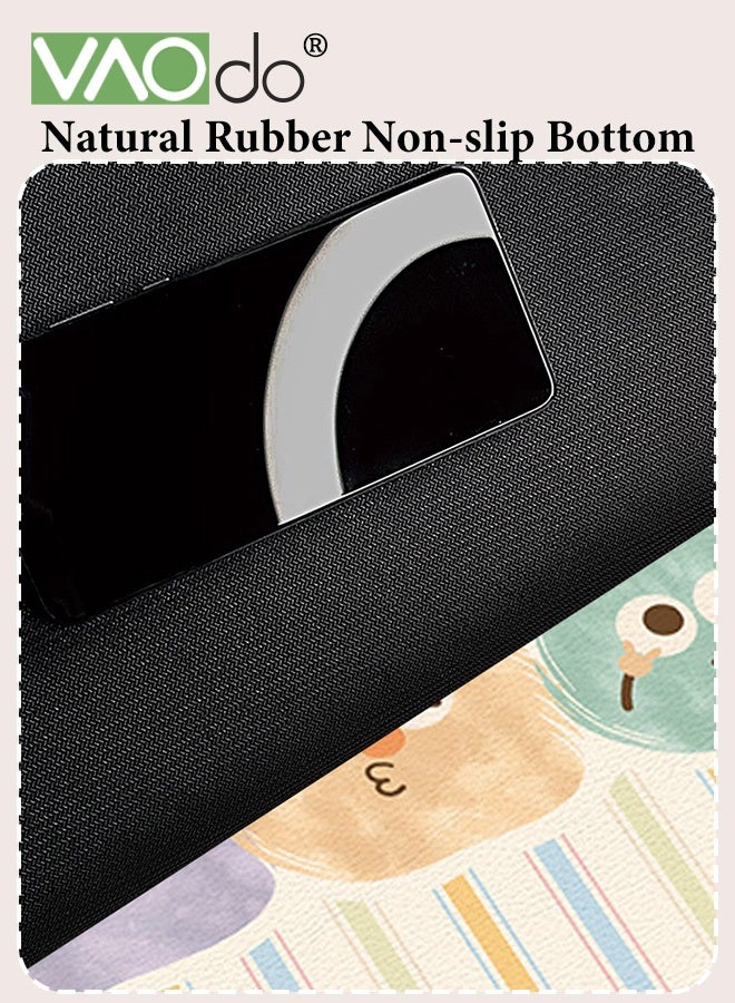 VAOdo Irregular Bath Mat, Cartoon Shape Bathroom Rug, Non-Slip Soft Shower Rug, Rapid Water Absorption Shower Mat, Washable Absorbent Bathroom Mat for Living Room Bedroom Bathroom Office 50*80CM - Image 4