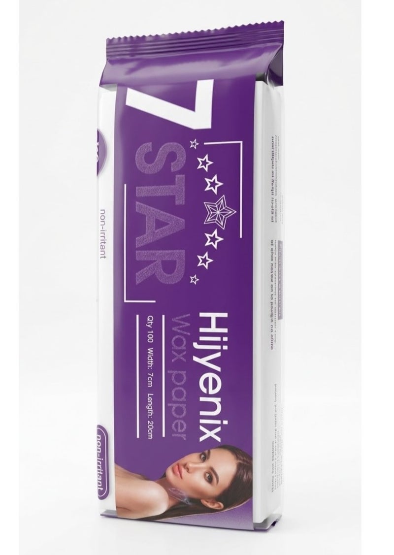 Hair removal wax strips, pack of 100 strips