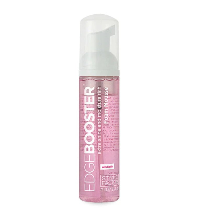 Style Factor Edge Booster Extra Shine Foam Wrap Moisture Rich Foam Mousse 2.5 Oz TRAVEL SIZE (Biotin) - Image 1