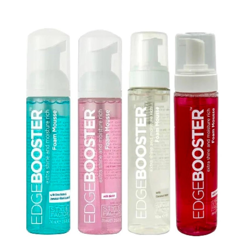 Style Factor Edge Booster Extra Shine Foam Wrap Moisture Rich Foam Mousse 2.5 Oz TRAVEL SIZE (Biotin) - Image 2