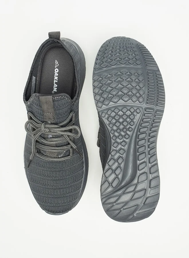 Oaklan by Shoexpress Mesh Textured Shoes with Lace-Up Closure