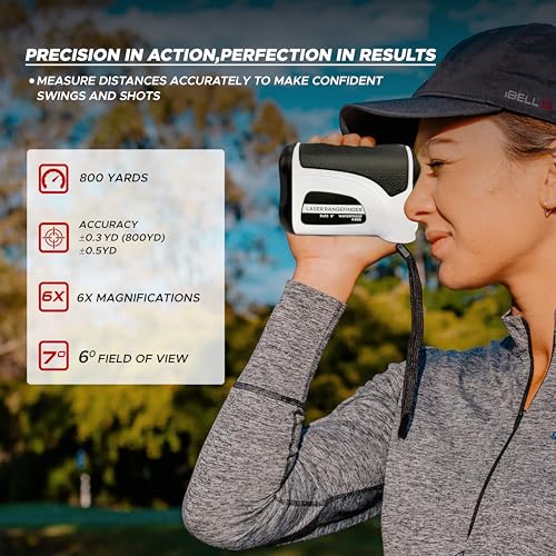 IBELL TOOLS IBELL 800 Yards Laser Rangefinder for Golf & Construction Range Finder Distance Measuring with High-Precision Flag Pole Locking ︱Slope Compensation Mode - Image 2