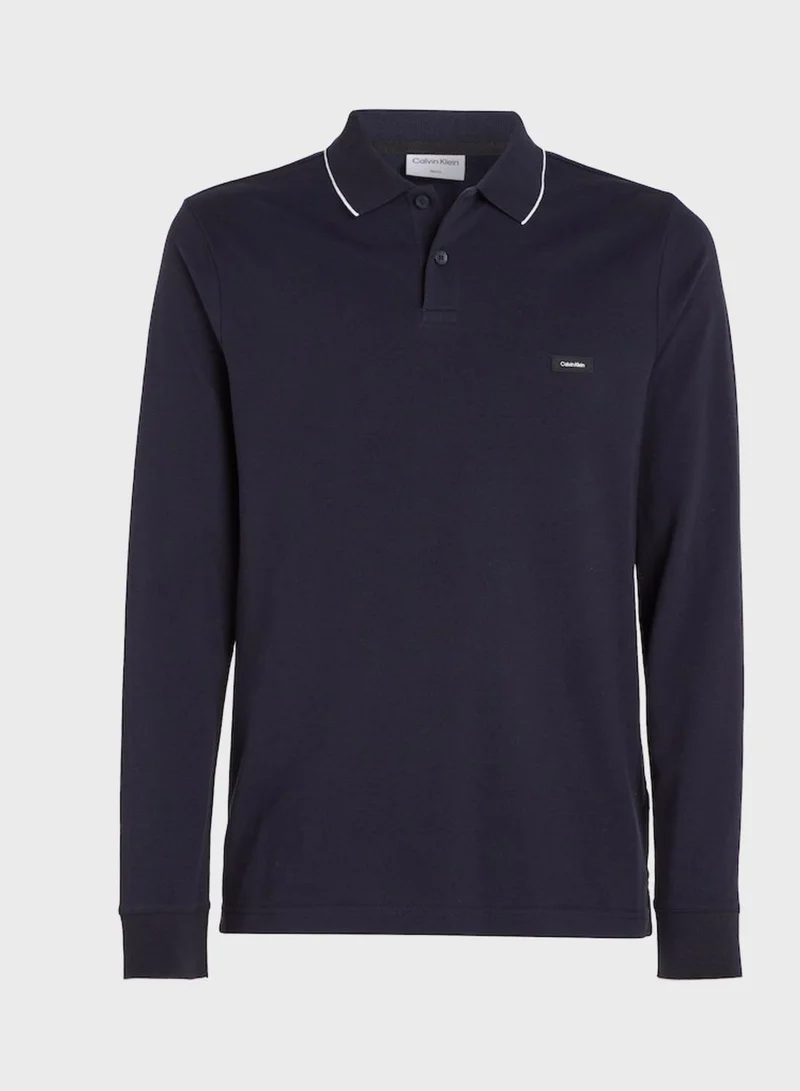CALVIN KLEIN Logo Pique Polo