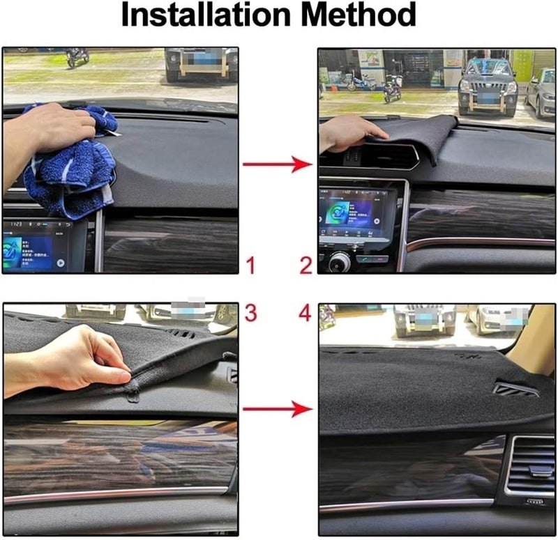 QASULER Car Dashboard Cover for Geely Coolray 2020-2021 - Image 3