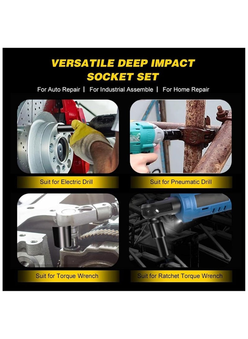 NANAO Wrench Socket Set,Professional Driver Kit | Professional Shockproof Socket Tool Set for Home Maintenance, Electrical, Garage, Workshop - Image 5