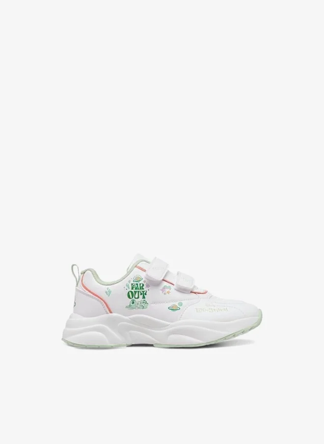 ديزني Stitch Print Sneakers With Hook And Loop Closure