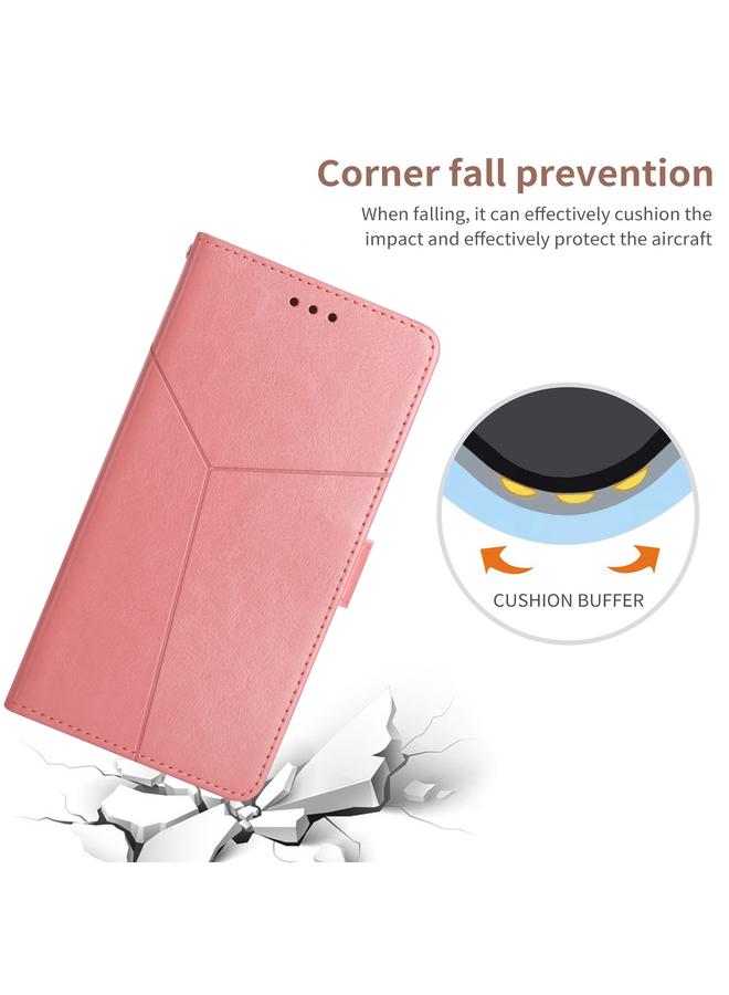 اس-توب جراب لهاتف Infinix Note 10 Pro HT01 جراب هاتف جلدي قابل للطي بنمط على شكل حرف Y - Image 5