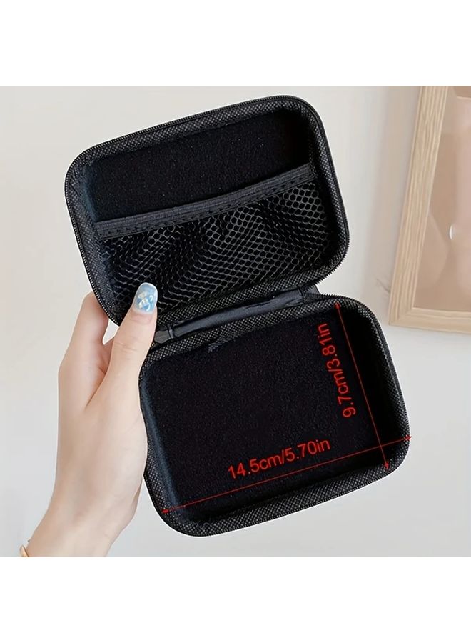 Pink Heart EVA Storage Case Multi Compartment Organizer for USB Drives Cables Hard Drives - Image 3