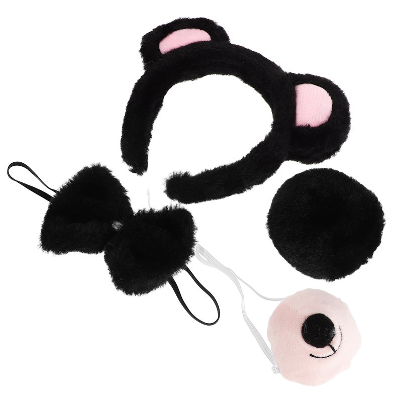 1 Set Ears Headband Cute Animal Ears Hairband For Party Cosplay Fun Bear Ears Headband Adorable Bear Ears Headband For Women - Image 1