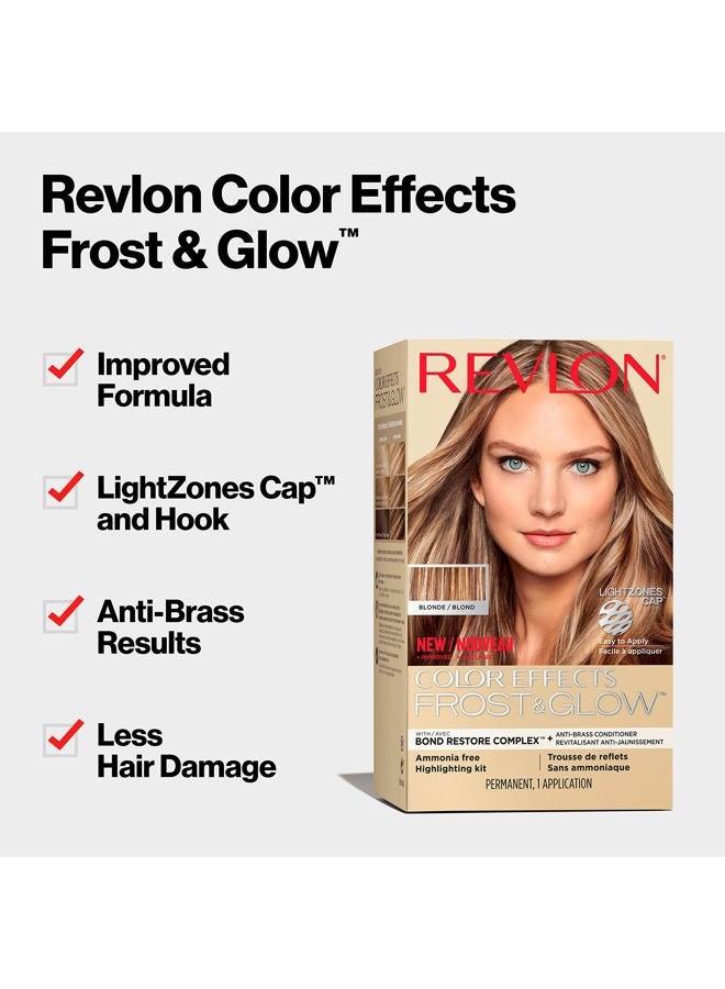 Revlon مجموعة تلوين الشعر من ريفلون، صبغة شعر دائمة، لتقنية البلاياج، والتفتيح، وأومبري، خالية من الأمونيا والبارابين، 20 أشقر، 8 أونصات (عبوة من 1) - Image 2